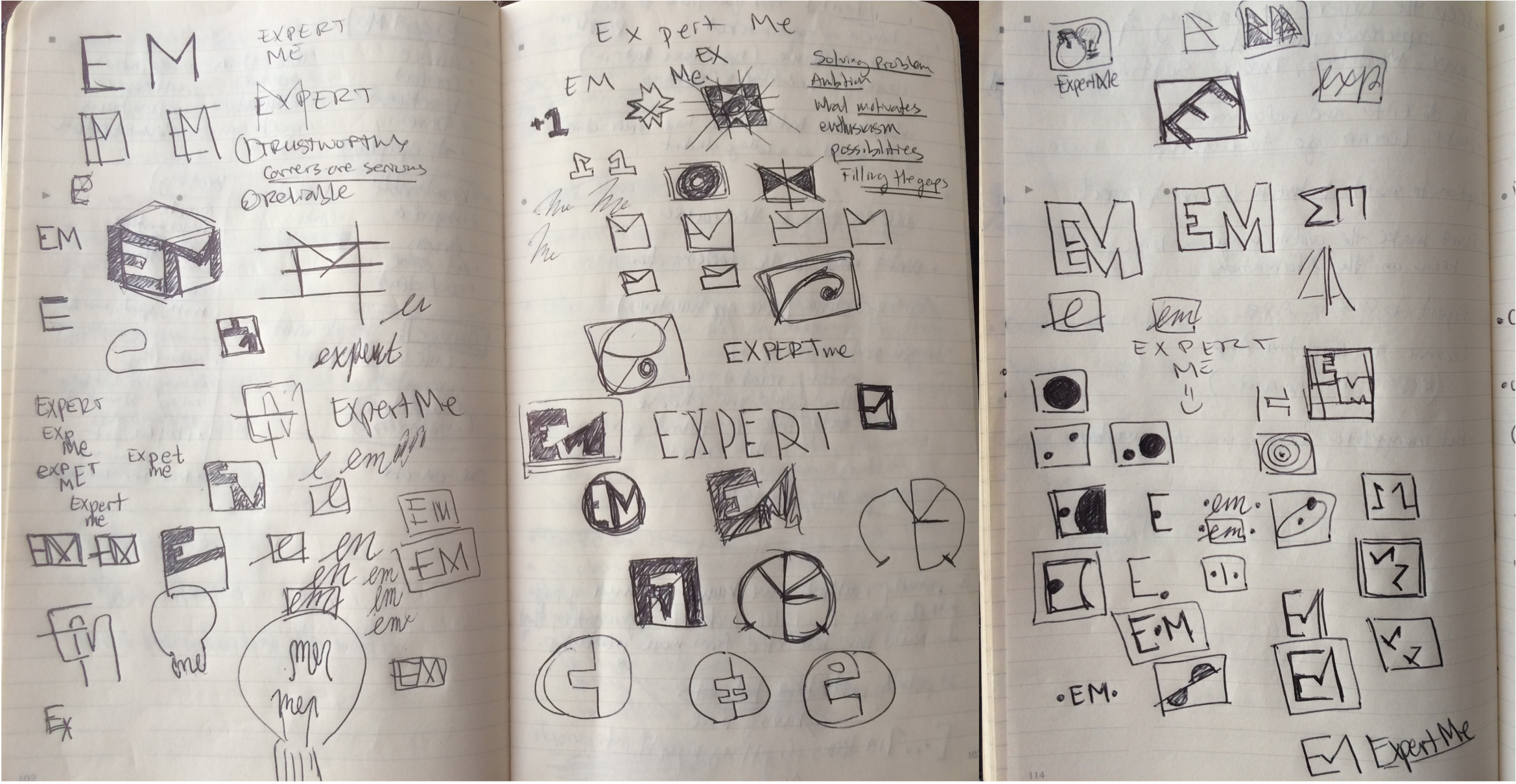 EM Logo Sketches